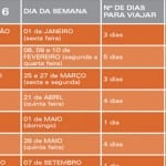 Próxima viagem: Calendário de Feriados de 2016 Próxima viagem: Calendário de Feriados de 2016