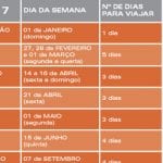 Próxima viagem: Calendário de Feriados de 2017 Próxima viagem: Calendário de Feriados de 2017