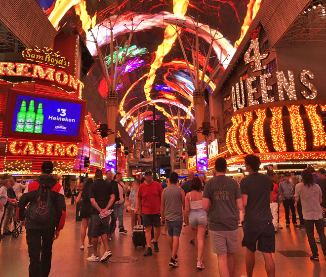 Show na Fremont Street em Las Vegas