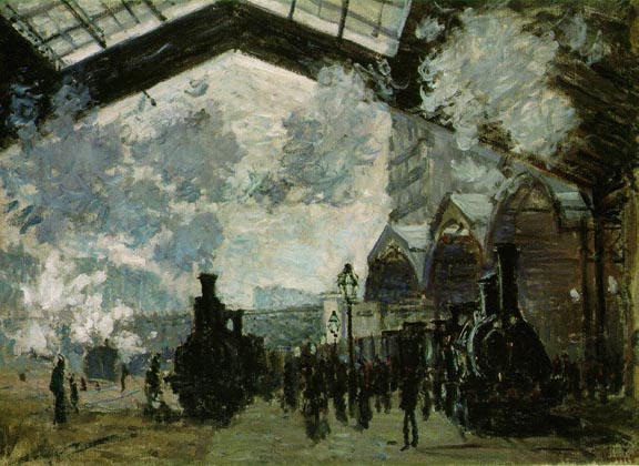 Saint Lazare Station, the Normandy train Monet