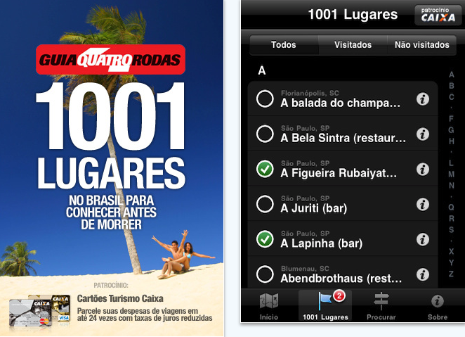 App 1001 Lugares Guia Quatro Rodas