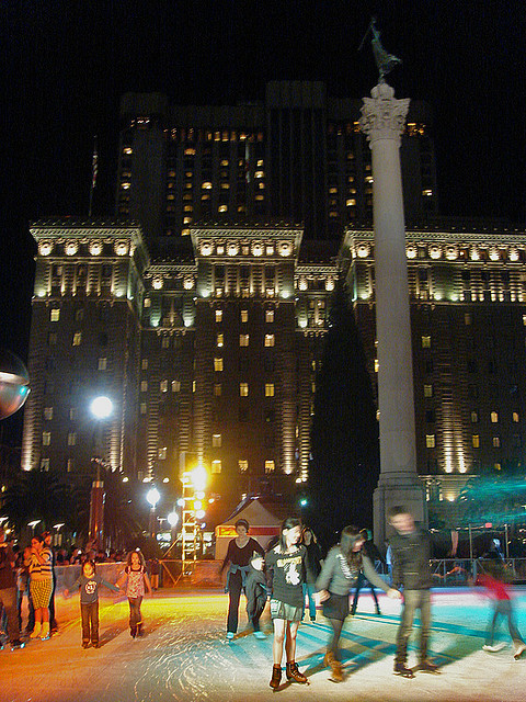 Pista de patinação, Union Square, São Francisco