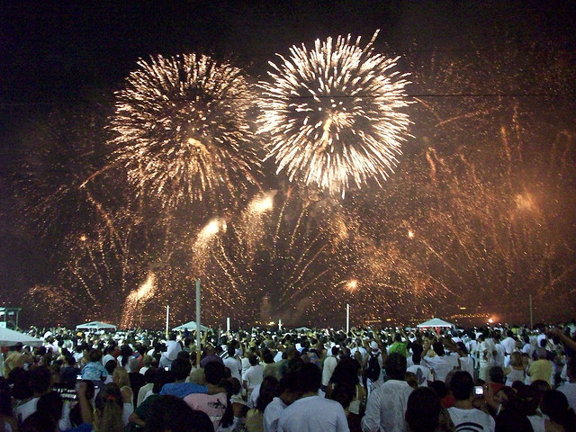 Reveillon em Copacabana, Rio de Janeiro, ano novo