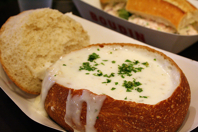 Sopa Clam Chowder, São Francisco