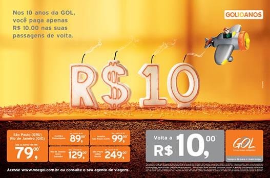 Promoção de passagens GOL