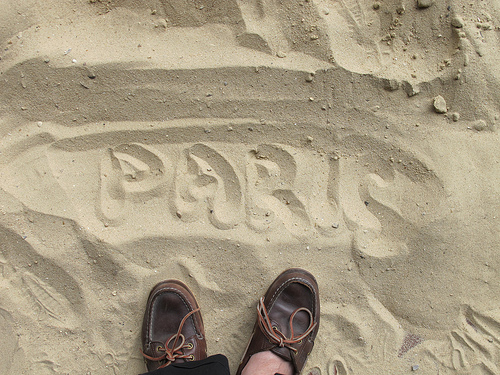 Praia no rio Sena em Paris