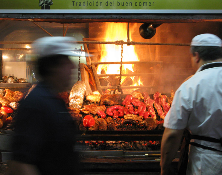 Parrillada no Mercado del Puerto em Montevideu