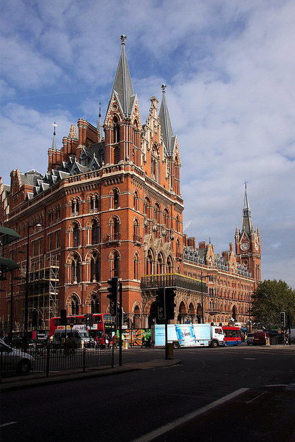 Albergue com vista para St. Pancras em Londres. Foto: The Wingy, Flickr