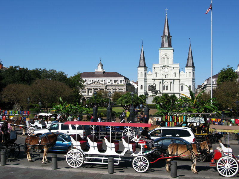 Jackson Square em New Orleans. Foto: GC/Blog Vambora!