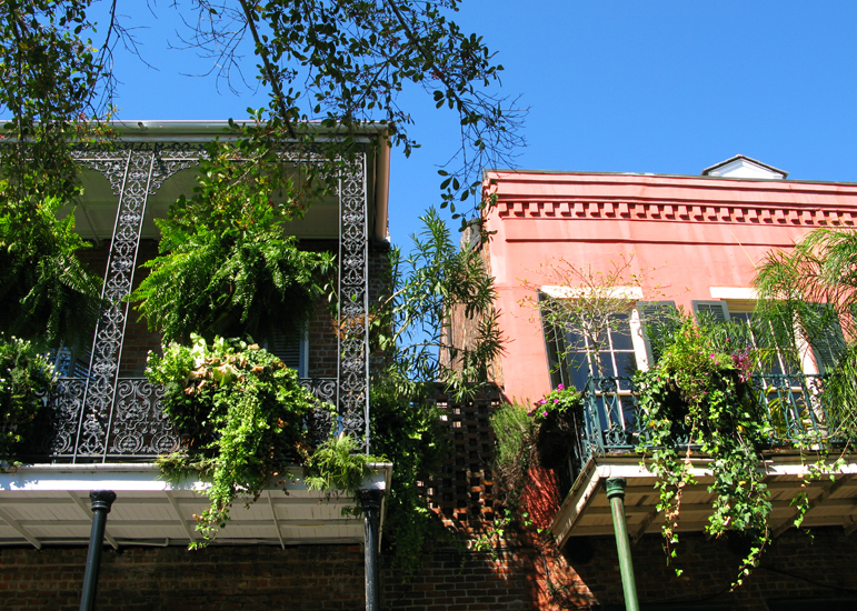 Casas no French Quarter em New Orleans. Foto: GC/Blog Vambora!