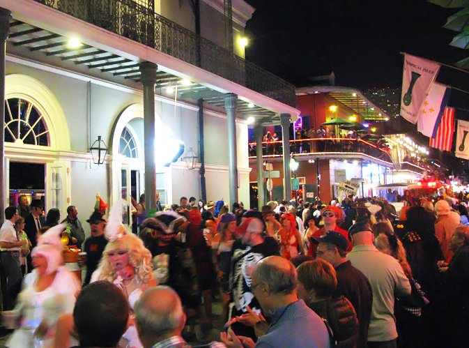 Halloween na Bourbon Street. Foto: GC/Blog Vambora!