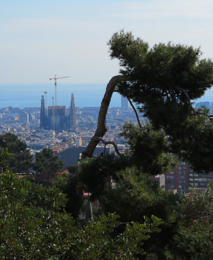 Sagrada Família vista do Parc Güell. Foto: GC/Blog Vambora!