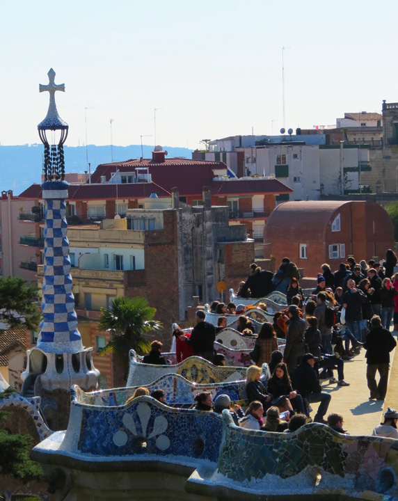 Praça da Natureza no Parque Güell. Foto: GC/Blog Vambora!