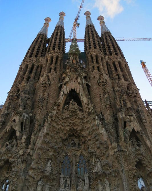 Fachada Sagrada Família. Foto: GC/Blog Vambora!