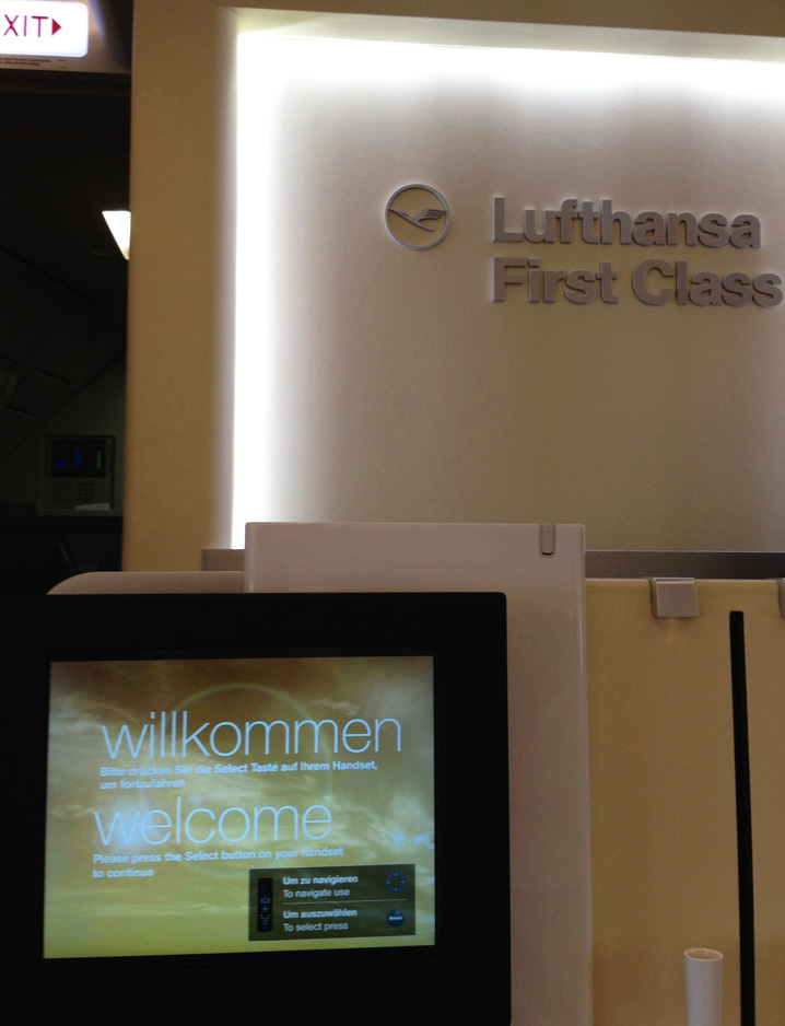 First Class Lufthansa. Foto: GC/Blog Vambora!