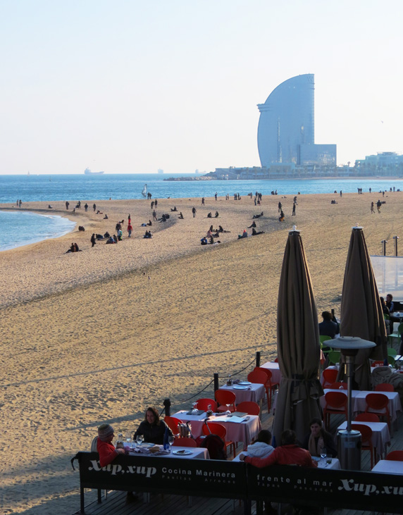 W Hotel Barcelona e Barceloneta. Foto: GC/Blog Vambora!