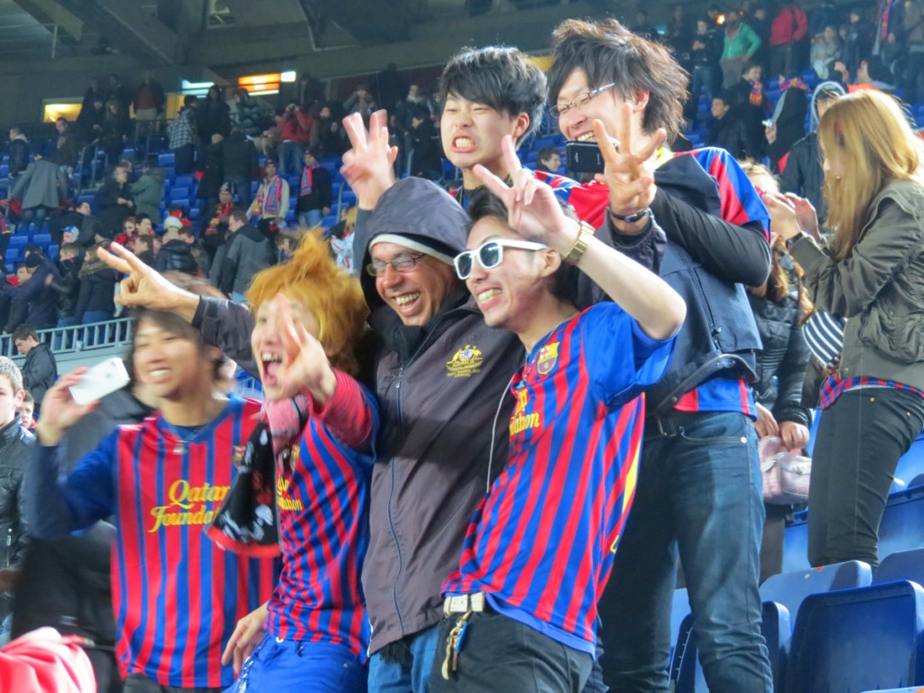 Torcedores Barcelona FC Torcedores do Barcelona no Camp Nou