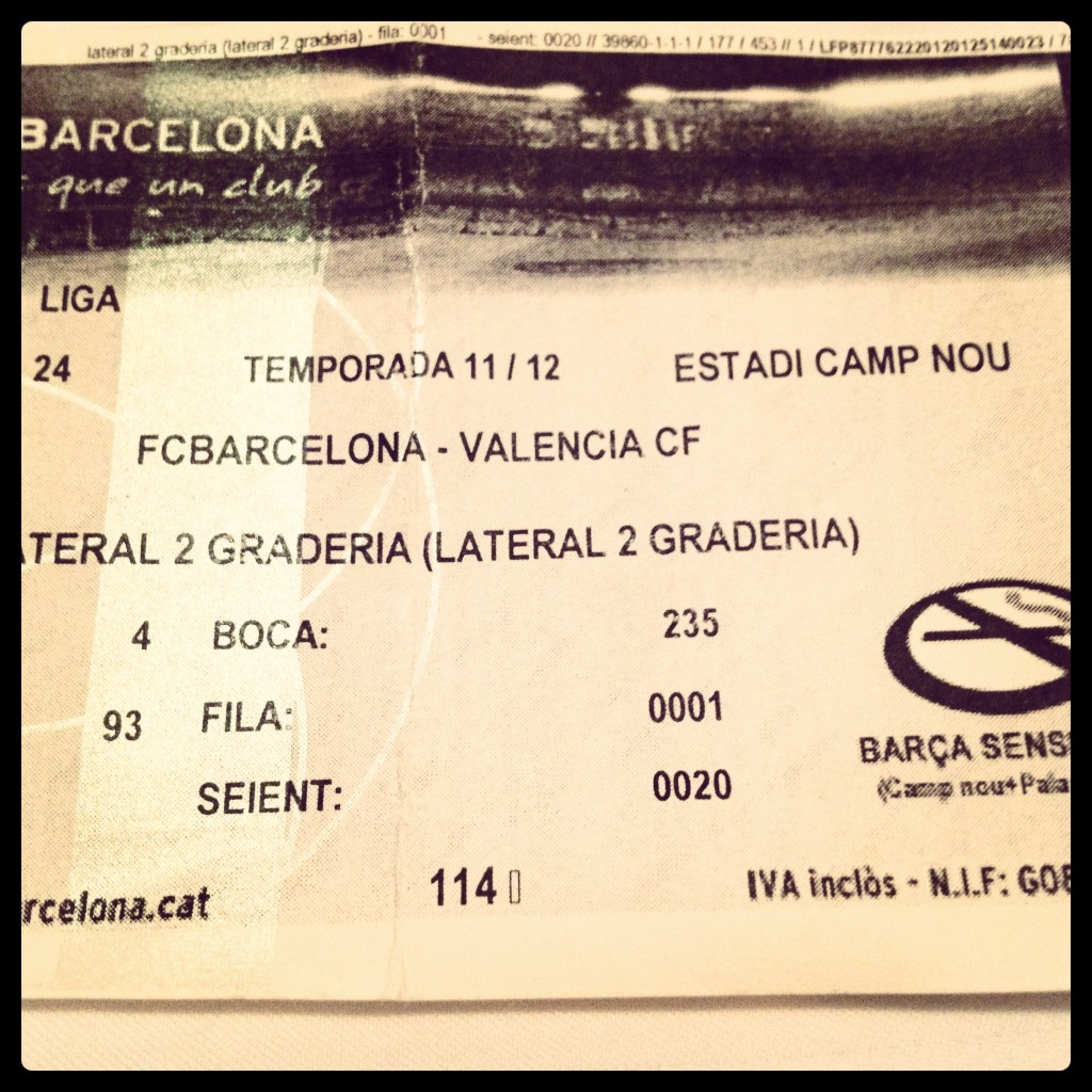 ingresso jogo Barcelona FC