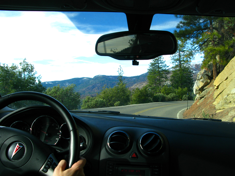 Chegando de carro em Yosemite Park. Foto: GC/Blog Vambora!