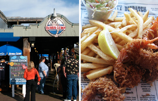 Restaurante Bubba Gump em Monterey. Foto: GC/Blog Vambora!