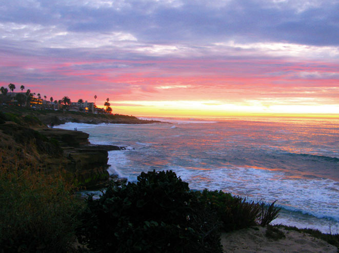 Final de tarde em La Jolla. Foto: GC/Blog Vambora!