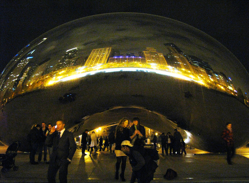 No Milenium Park em Chicago. Foto: GC/Blog Vambora!
