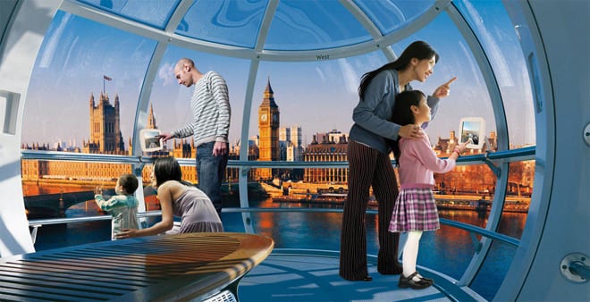 Cápsulas da London Eye: Foto: Divulgação/londoneye.com