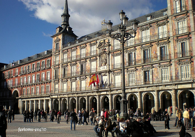 Plaza Mayor em Madrid. Foto: ferlomu, Flickr