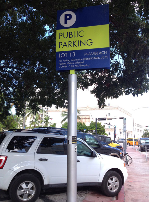 Estacionamento público em Miami Beach. Foto: GC/Blog Vambora!