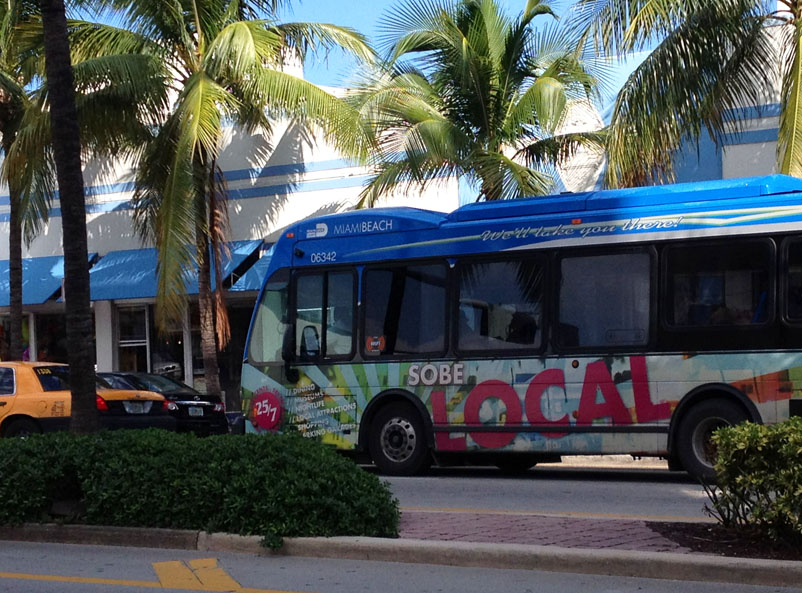 Ônibus em Miami. Foto: GC/Blog Vambora!
