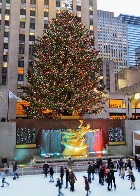 Arvore de Natal do Rockfeller Center. Foto: Blog Vambora!