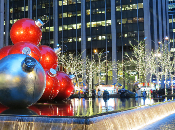 Decoração de Natal em Nova York. Foto: Blog Vambora!