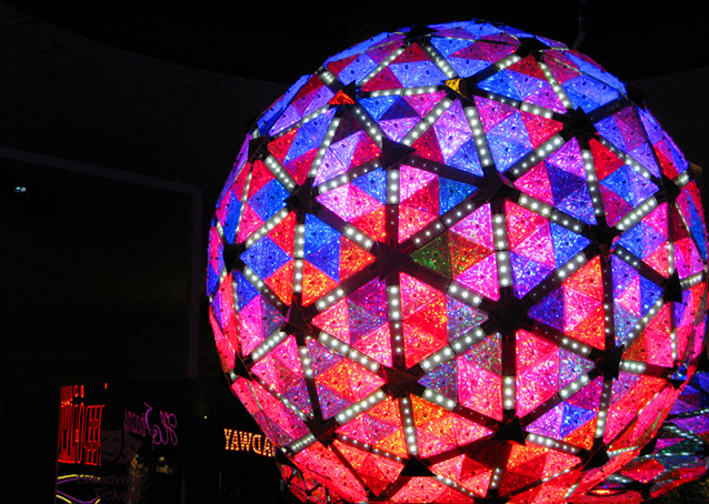 A New Year’s Eve Ball em Times Square. Foto: Blog Vambora!