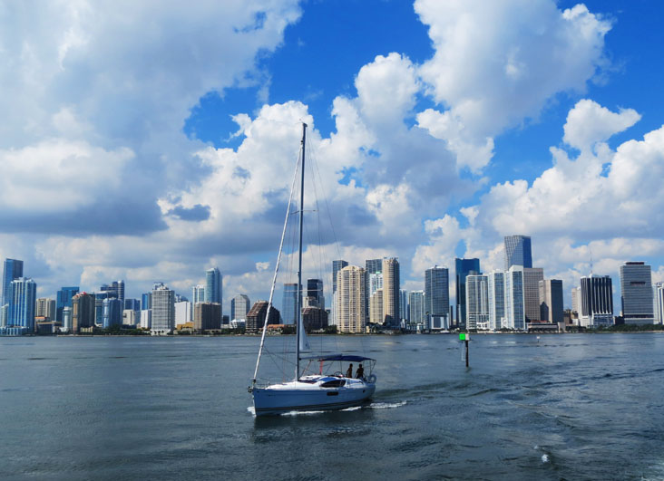 Passeio de barco em Miami. Foto: Blog Vambora!