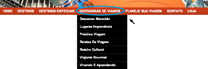 Categorias de viagem