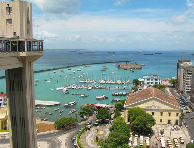 Cidade alta e cidade baixa de Salvador: lindas vistas. Foto: Blog Vambora!