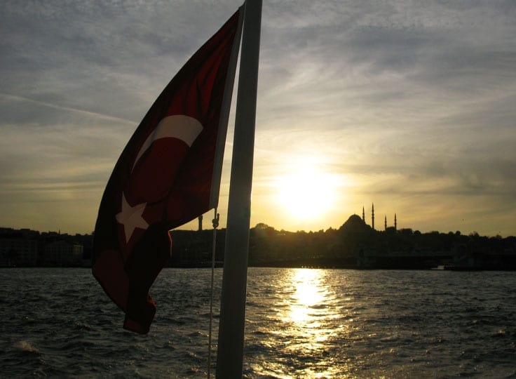 Estreito do Bósforo em Istambul