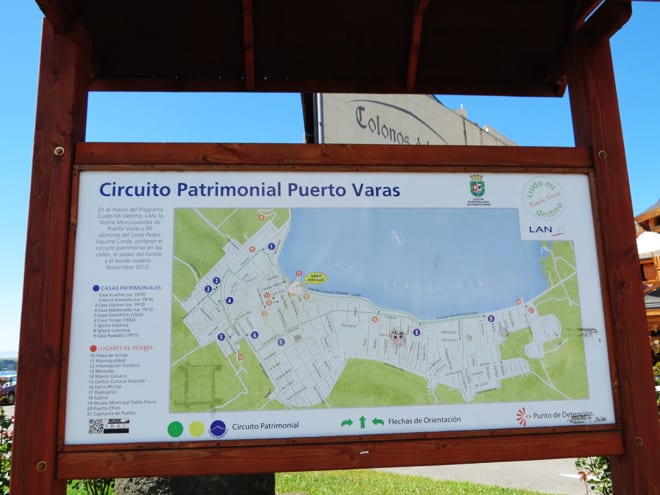 Mapa do Circuito Patrimonial Puerto Varas