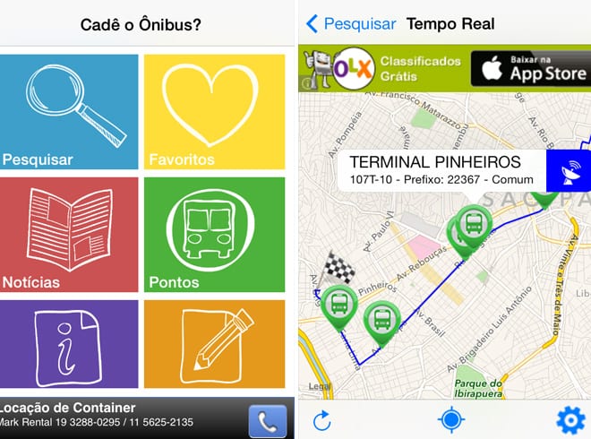 Apps de São Paulo: Cade o onibus