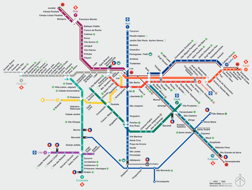 Mapa do Metro de São Paulo