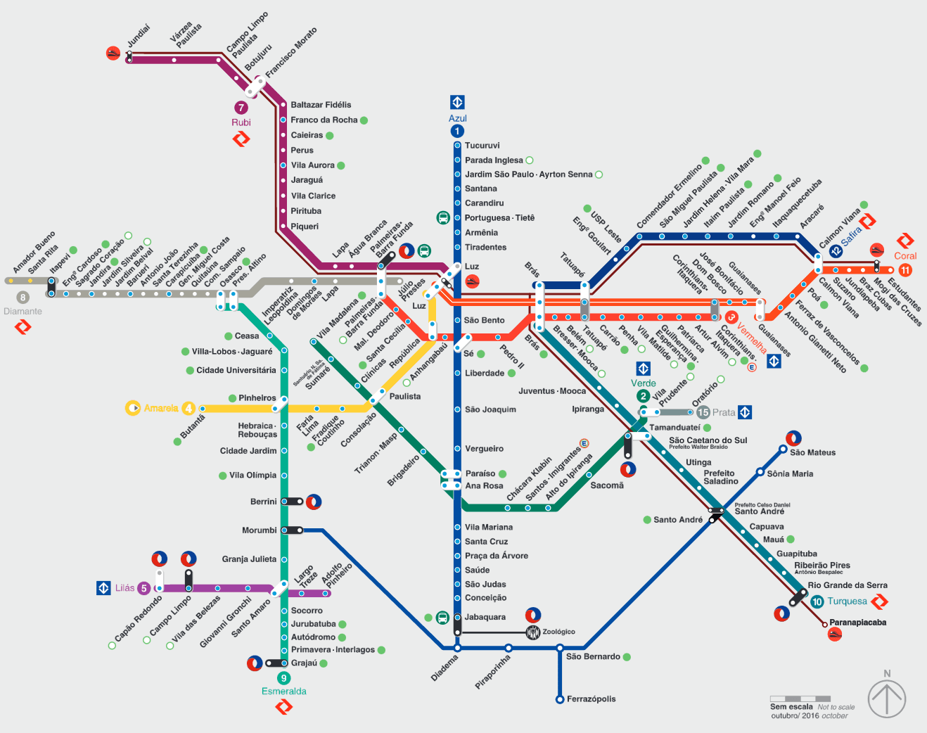 Mapa do Metro de São Paulo