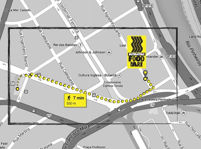 Mapa Butantan Food Park Mapa Butantan Food Park