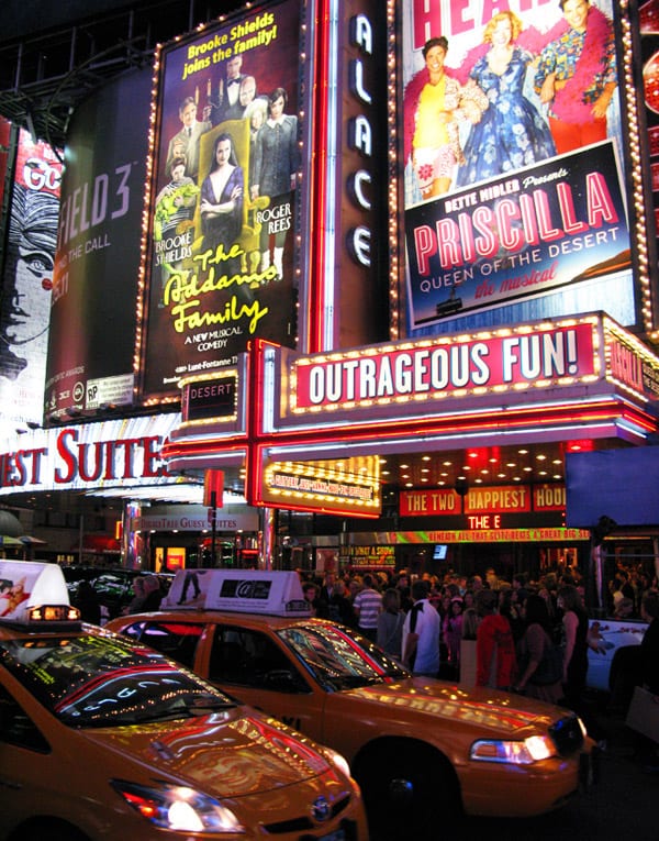 Musicais na Broadway em Times Square