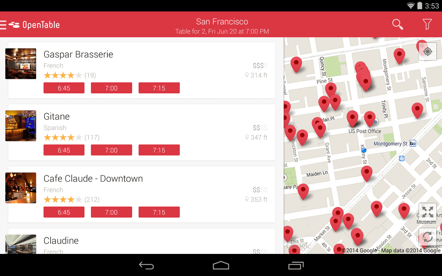 opentable app