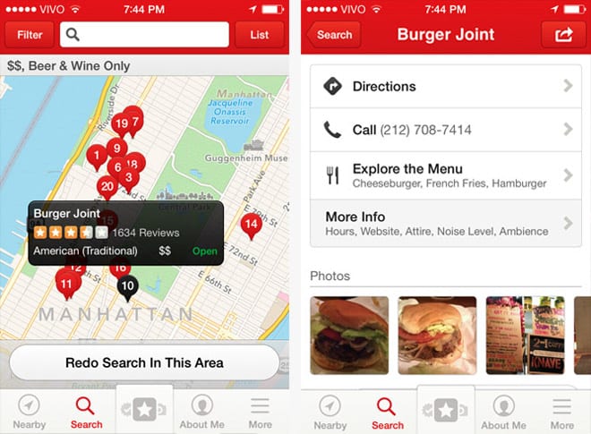 yelp app