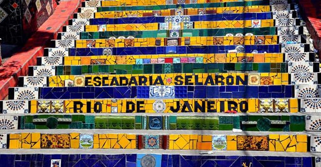 Escadaria Selaron em Santa Tereza 