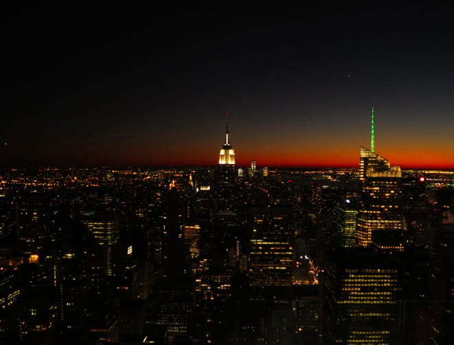 Top of the Rock Noite no Top of the Rock