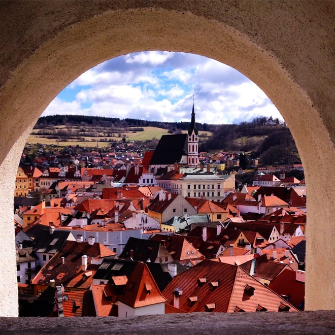 Cesky Krumlov na República Tcheca