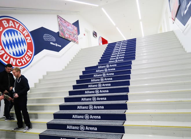 Escadas campo Allianz Arena Bayern