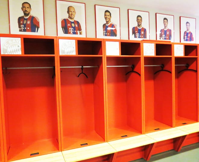 Vestiario Allianz Arena Bayern